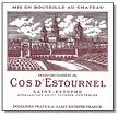 1961 Chateau Cos D'Estournel St Estephe Bordeaux, France (Low Shoulder) image